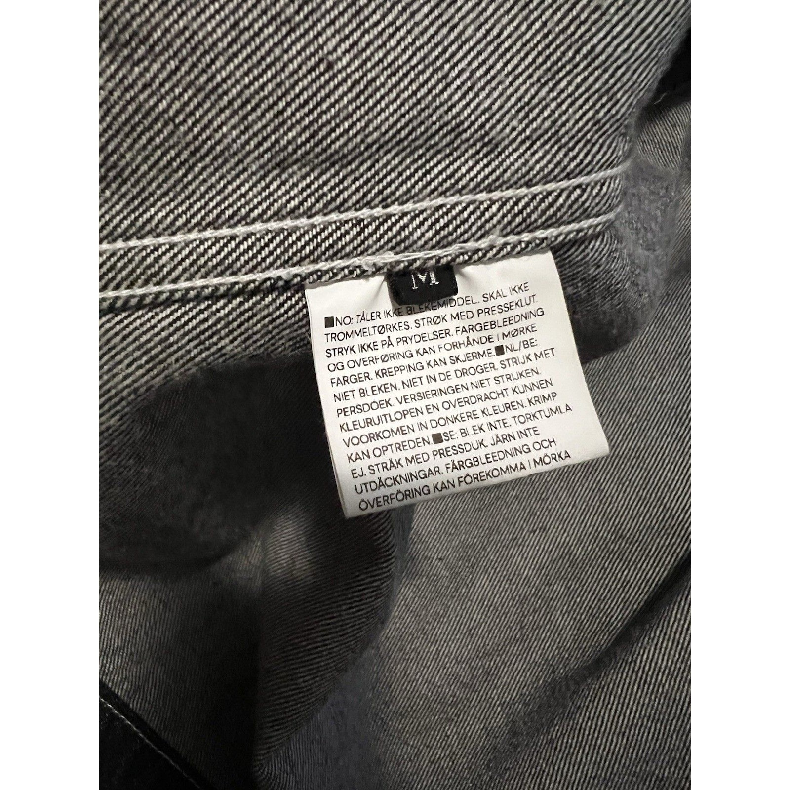 Not So Ape Washed Black Japan Indigo Men Denim Jacket Contrast Stitching Medium — image 8 of 8